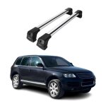 Barres de toit transversales pour vw touareg 2002 - 2010 alu gris 2x
