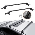Barres de toit - vevor - porte - bagage voiture transversales porte - bagages verrouillables pour toit ...
