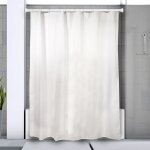 Barre tringle pour rideau de douche ou baignoire extensible sans perçage en alu kreta 125 - 220cm blanc ... Barre tringle pour rideau de douche ou baignoire extensible sans perçage en alu kreta 125 - 220cm blanc ...