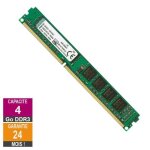 Barrette mmoire 4go ram ddr3 kingston kvr13n9s8 / 4 dimm pc3 - 10600u