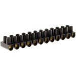 Barrettes de raccordement - zenitech - 12 plots - noir - 10mm² - 16 a Barrettes de raccordement - zenitech - 12 plots - noir - 10mm² - 16 a