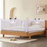 Barri�re de lit pour tout - petits homewell - gris - 200 * 100 * 26cm - tuyau en fer + tissu oxford