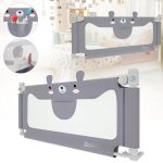 Barri�re de lit - r�glable en hauteur - 150 cm - protection anti - chute - pour b�b� et enfant (ourson) ...