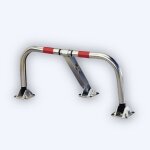 Barrière de parking rabattable indéformable - serrure clavette - mottez b305c Barrière de parking rabattable indéformable - serrure clavette - mottez b305c