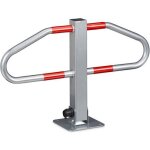 Barrière de parking rabattable relaxdays - hxlxp: 47 x 70 x 18 cm - métal - 2 clés incluses Barrière de parking rabattable relaxdays - hxlxp: 47 x 70 x 18 cm - métal - 2 clés incluses