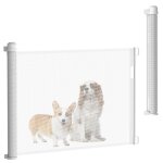Barrire de protection - uisebrt - extensible 0  300cm - pvc - blanc - scurit pour enfants et animaux ...