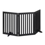 Relaxdays barrire de scurit h x l : 70 x 154 cm 3 panneaux pliable avec pieds non fixe pour chiens ...