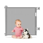 Barrire de scurit extensible enfant - fondupin - gris - rglable - portillon
