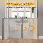 Barrire de scurit rtractable escalier pour bbs enfant et chiens - jeobest - 0 - 150 cm de large ...