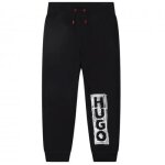 Bas de jogging noir pour garon hugo - g24150 / 09b - ceinture lastique et poches latrales - respirant ...