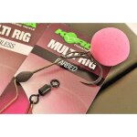 Bas de ligne carpe korda multi rig krank choddy 15lb - marron - taille 8