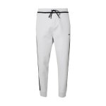 Bas de surv�tement gris clair en coton m�lang� avec badges et logo boss hadiko tape