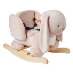Bascule lapin beige nattou - alice & pomme - blanc - mixte - 65x34x45 cm - enfant