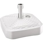Base de parasol - prosperplast - carr� - poly�thyl�ne - 39 x 39 x 13 cm - blanc