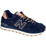 Baskets 574 bleu marine homme - new balance - lacets - plat - textile