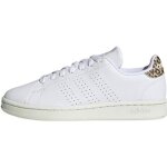 Baskets - adidas - advantage - femme - cuir - blanc