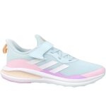 Baskets - adidas - fortarun el k - femme - bleu - lacets - plat - textile