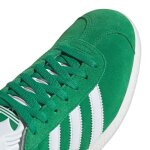 Baskets adidas gazelle vert - homme - daim - nubuck - lacets - plat