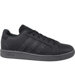 Baskets adidas grand court k noir - mixte / enfant - lacets - synthtique