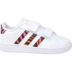 Basket adidas grand court tiger - print bb - adidas originals - gz1079 - scratch - blanc - fille