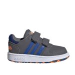 Baskets - adidas - hoops 20 cmf i - gris - mixte - bb - plat - synthtique - lacets