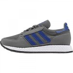 Basket adidas originals forest grove junior - adidas originals - gris - enfant - cuir - lacets