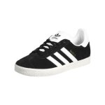Basket adidas originals gazelle 2 junior - adidas originals - noir - cuir - lacets - plat
