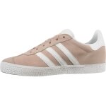 Basket adidas originals gazelle cadet - adidas originals - rose blanc - femme - cuir - lacets