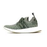 Basket adidas originals nmd r2 primeknit - by9953 - femme - vert - tige en maille - boost