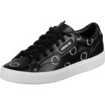 Basket adidas originals sleek - adidas originals - femme - cuir - lacets - noir - core noir Basket adidas originals sleek - adidas originals - femme - cuir - lacets - noir - core noir
