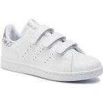 Basket adidas originals stan smith cadet - blanc - cuir - lacets