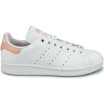 Basket adidas originals stan smith junior - cuir - blanc / rose - lacets - mixte