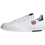 Basket adidas originals supercourt - homme - blanc - tige en cuir - 3 bandes perfores - semelle ortholite ...