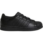 Basket adidas originals superstar cadet - enfant - noir - tige en cuir - coque en caoutchouc - lacets ...