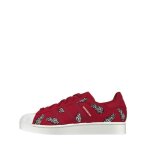 Basket adidas originals superstar w - rouge - femme - cuir - lacets Basket adidas originals superstar w - rouge - femme - cuir - lacets