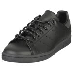 Baskets adidas stan smith gy4980 - homme - noir - textile - lacets - caoutchouc