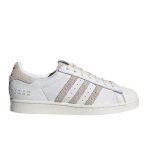 Baskets adidas superstar - homme - blanc - beige - synth�tique - lacets