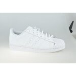 Baskets - adidas - superstar k ef5395 - garon - blanc - lacets - plat