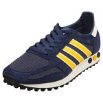 Baskets - adidas - la trainer - homme - bleu - textile et daim - lacets - 44 eu