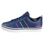 Baskets - adidas - vs pace w - femme - bleu - lacets - plat - textile
