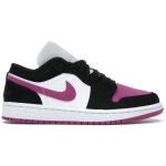 Baskets air jordan 1 low femme - nike - blanc / fleur de cactus / noir - tige en cuir Baskets air jordan 1 low femme - nike - blanc / fleur de cactus / noir - tige en cuir