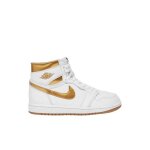 Baskets air jordan 1 retro hi og - nike - femme - blanc - cuir - lacets