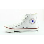 Baskets all star en cuir - converse - blanc - homme - adulte - lacets