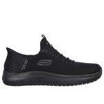 Baskets antid�rapantes pour femmes - skechers - summits sr - noir - a �lastique - talon plat