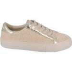 Baskets arcade sneaker beige or femme - no name - raphia tress - synthtique - lacets