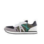 Basket armani exchange sneaker - gris - tige en mesh et synthtique - lacets