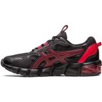 Basket asics gel - quantum 90 junior - noir rouge - tige en mesh et synthtique - semelle en caoutchouc ...