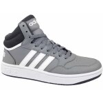 Basket - ball - adidas - hoops mid 3. 0 k - femme - gris - indoor - multisport - respirant
