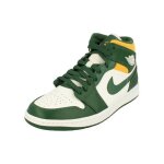 Basket - ball - nike - air jordan 1 mid - vert - enfant - garon - respirant