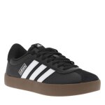 Baskets basses - adidas - vl court 3. 0 - noir - daim - nubuck - lacets